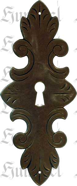 Schlüsselschild rustikal, Eisen gerostet und gewachst, von Hand gefertigt